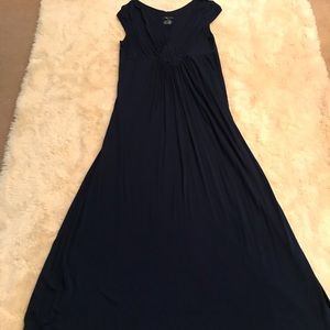 Navy Maternity maxi dress